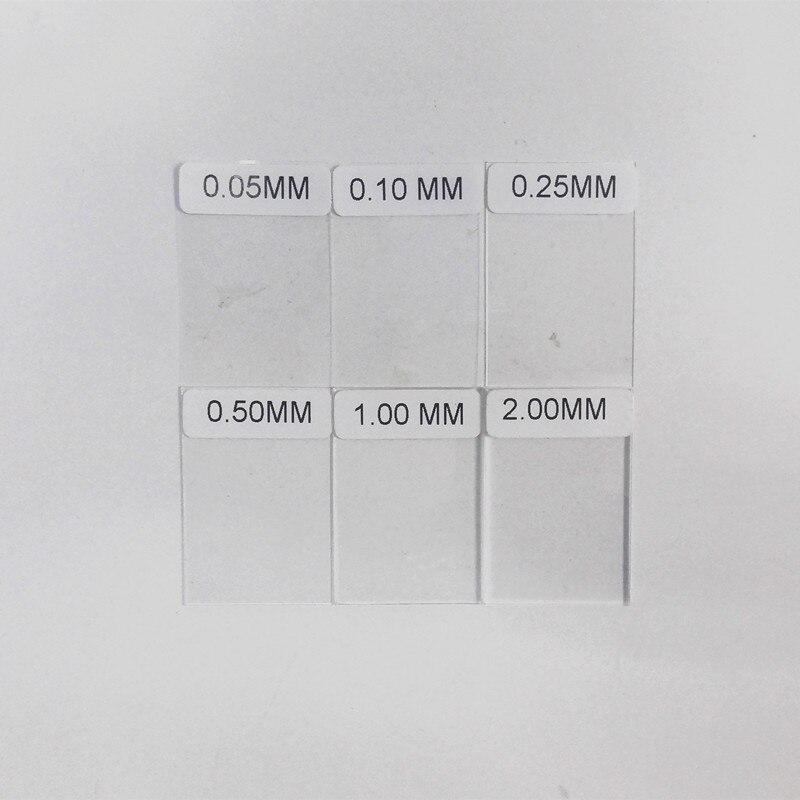 6 stücke Kalibrierung Beschichtung filme für Beschichtung dicke Messgerät