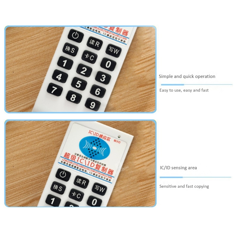 Handheld RFID Karte Leser Schriftsteller 125KHz-13.56MHZ Kopierer Vervielfältiger Ich würde Stichworte Programmierer mit Schlüssel Karte Replikator Ich würde/IC Karte Cloner