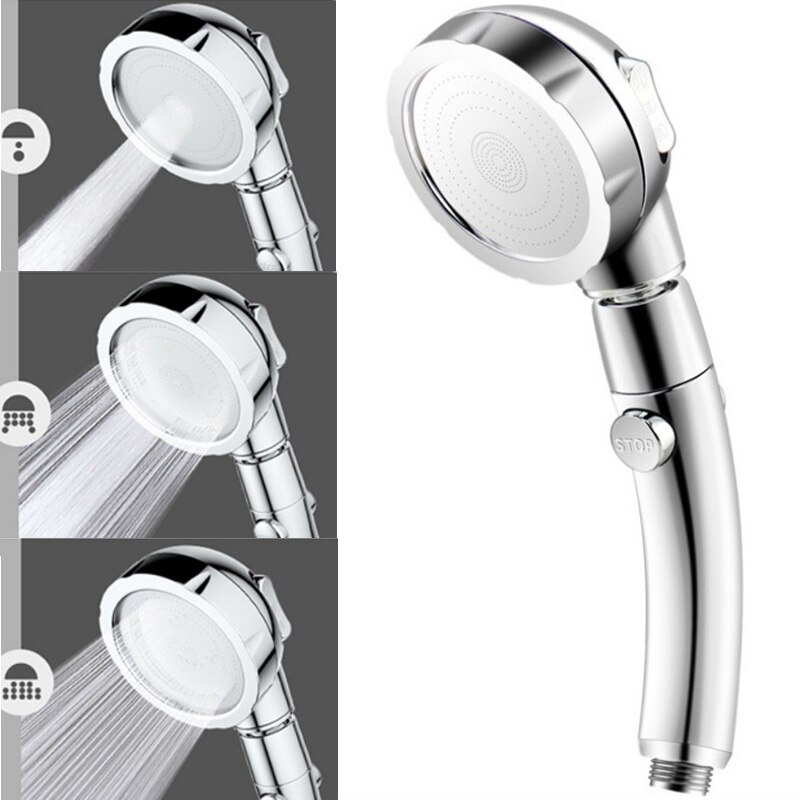 Schlecht Dusche Kopf Hochdruck Regenwasserspar 360 Grad Einstellbar Showerhead 3 in 1 Mit halt Geschmack Dusche