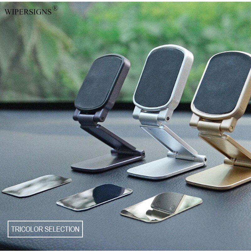 Magnetische Auto praktisch Halfter Telefon Griff Zauberstab Schreibtisch Luft entlüften Metall Magnet Aufkleber Mobilen Ständer Telefon Halterung Kopf Unterstützung