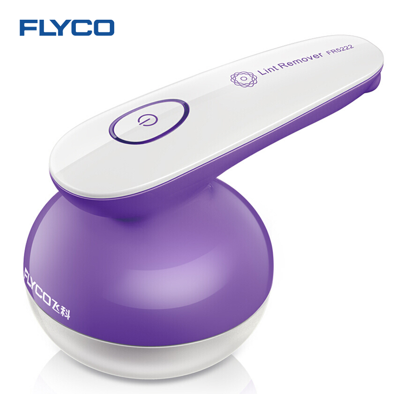 Flyco Kleidung Entferner Flaum aus Lila Fussel Entferner Kleidung Stoff Teppich Bommel Flusen Entfernen Rasierer Fussel Entferner FR5222