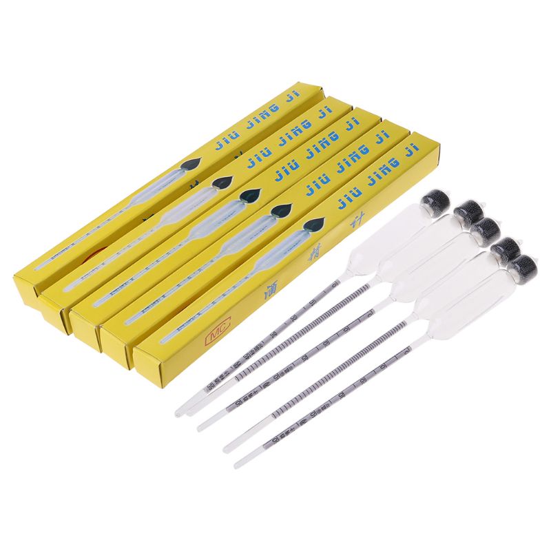 5 Stck Hydrometer Tester Jahrgang Werkzeuge Alcoholmeter Alkohol Meter Wein Konzentration Meter 0-50 hydrometer alkohol Werkzeuge