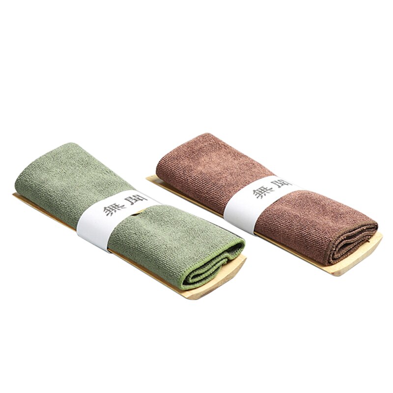 Tee Serviette mit Bambus Tee Scoop einstellen Baumwolle Tuch Chinesischen Kung Fu Tee-einstellen Zubehör Teegeschirr Tieguanyin Halfter Tischdecke Dekor