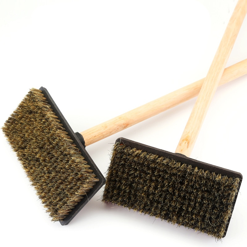 Weichen Borsten Pinsel Fliesen Mörtel Farbe Reiniger Entferner Holz Griff Grau Wasser Kehr Außenwand Staub Pinsel Bau Werkzeuge