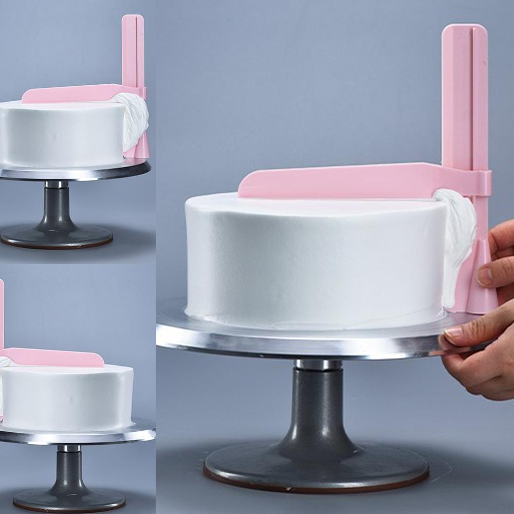 Wiederverwendbare Einstellbare Kuchen Glatter Schaber Werkzeuge Fondant Sugarcraft DIY Backformen Geschirr Küche Kuchen Werkzeug
