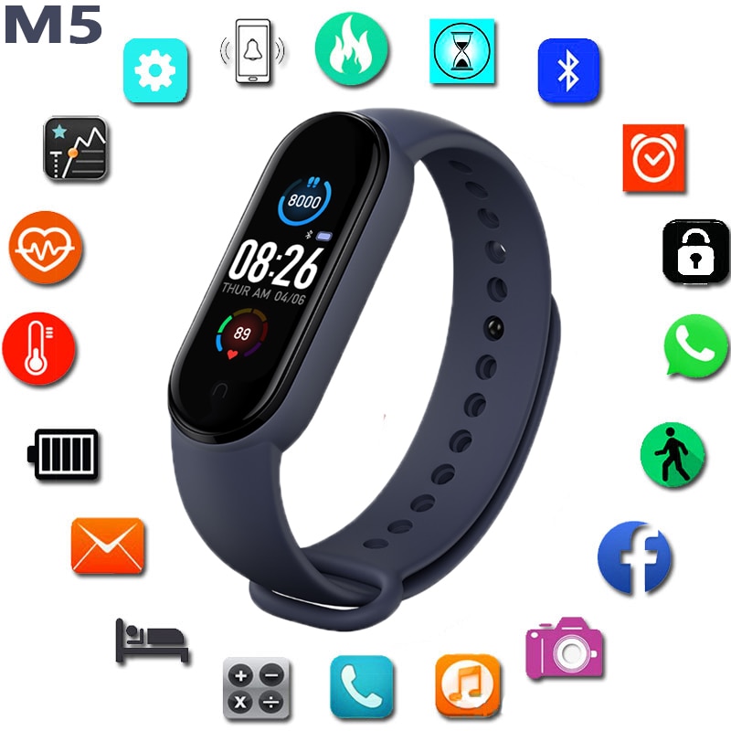 NEUE M5 Plus Frau Clever Armbinde MI5 Clever Armbinde Herz Bewertung Aktivität Tracker Fitness männer Clever Uhr MI5 Plus Pk M3 M4