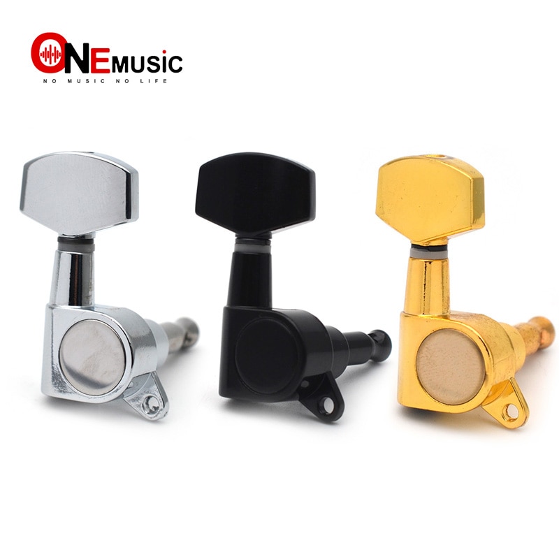 Großen Platz Versiegelt Gitarre stimmen Heringe schlüssel Tuner Mechaniken für E-gitarre Schwarz/Gold/Chrom