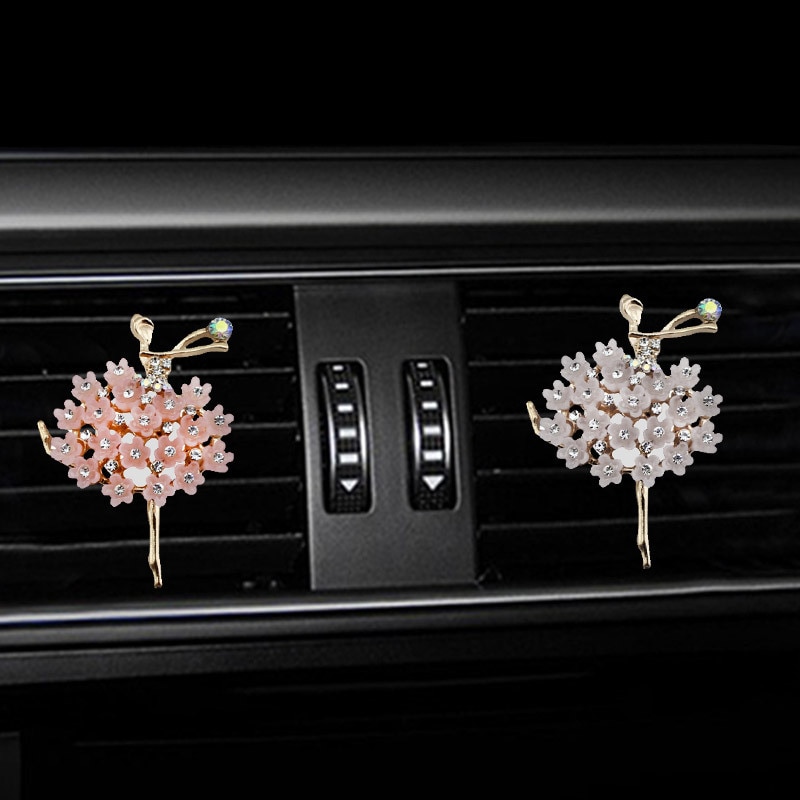 Inlay Wasser bohrer Ballerina mädchen Auto klimaanlage steckdose parfüm Auto parfüm Auto innen zubehör Auto duft