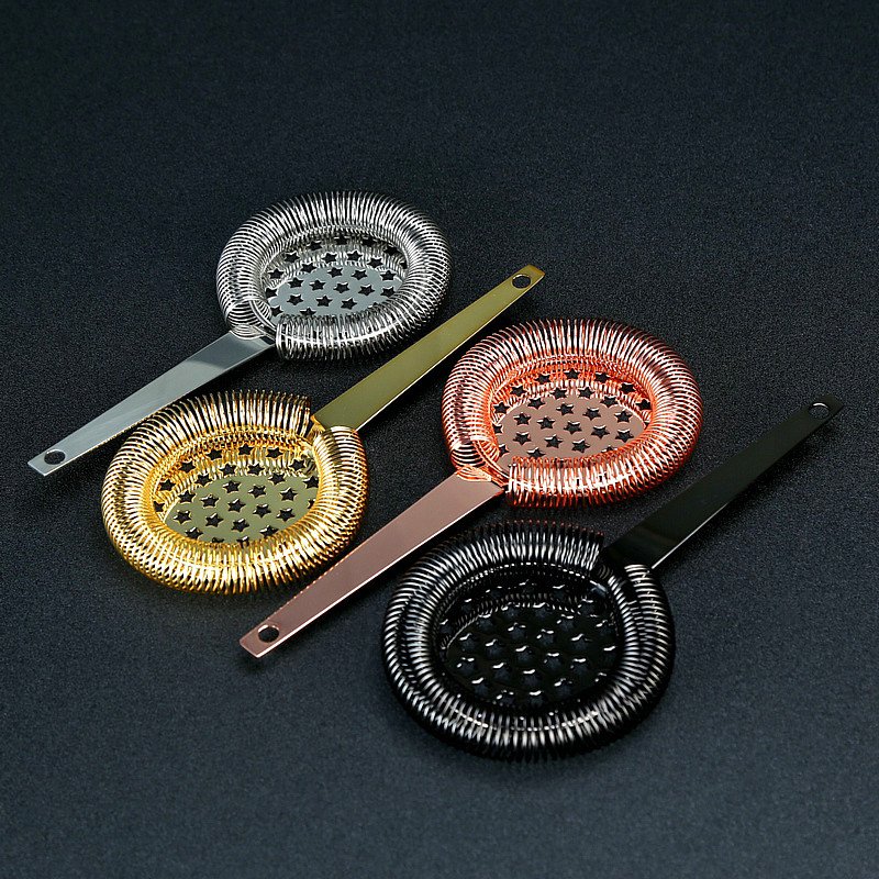 Freies sterben Stern Edelstahl Bar Sieb Hawthorne Sieb Für Cocktail Trinken Barkeeper Werkzeug