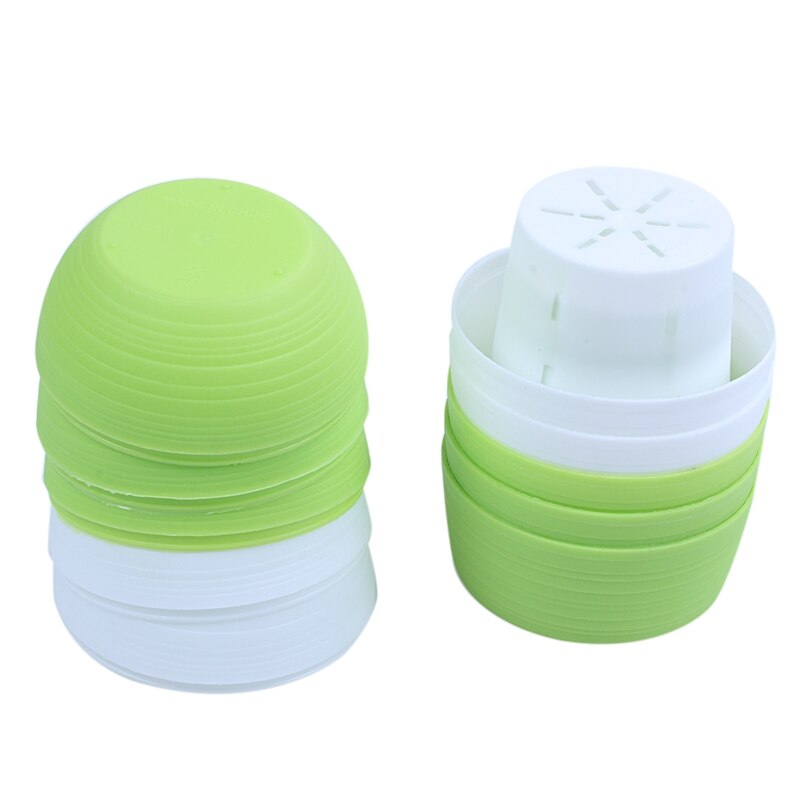 Kleine Sukkulenten Pflanzer Bunte Kunststoff Pflanze Blume Töpfe einstellen von 5, Mischfarbe