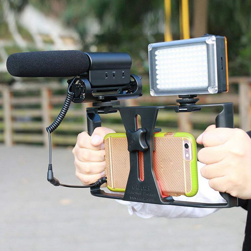 KäFeige Anlage Stabilisator Smartphones Video Film Produktion Doppel Griff