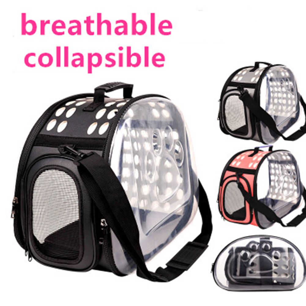 Haustier Träger Tasche Faltbare transparent Haustier Tasche Atmungsaktive Katze Hund Reise Heraus Tasche Komfortable Hund Katze Tasche Haustier liefert