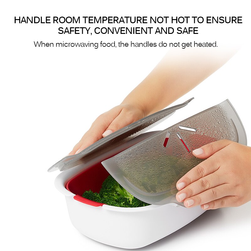 Lebensmittel Klasse PP Dampfenden Erzähler Mikrowelle Dampfer Korb Fisch Fleisch Gemüse Lebensmittel Dampfer Küche Kochgeschirr heizbar
