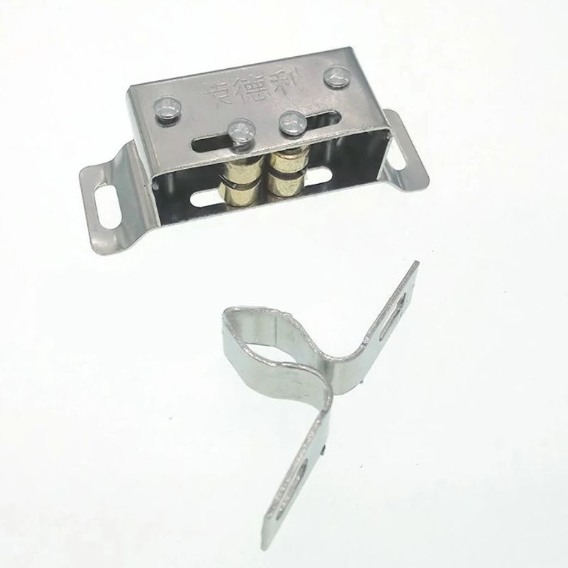 Doppel Rolle Fangen Edelstahl Magnetische Schrank Fänge Hardware- schwer Pflicht verriegeln für Schrank Schrank Türen See Tonhöhe 42mm