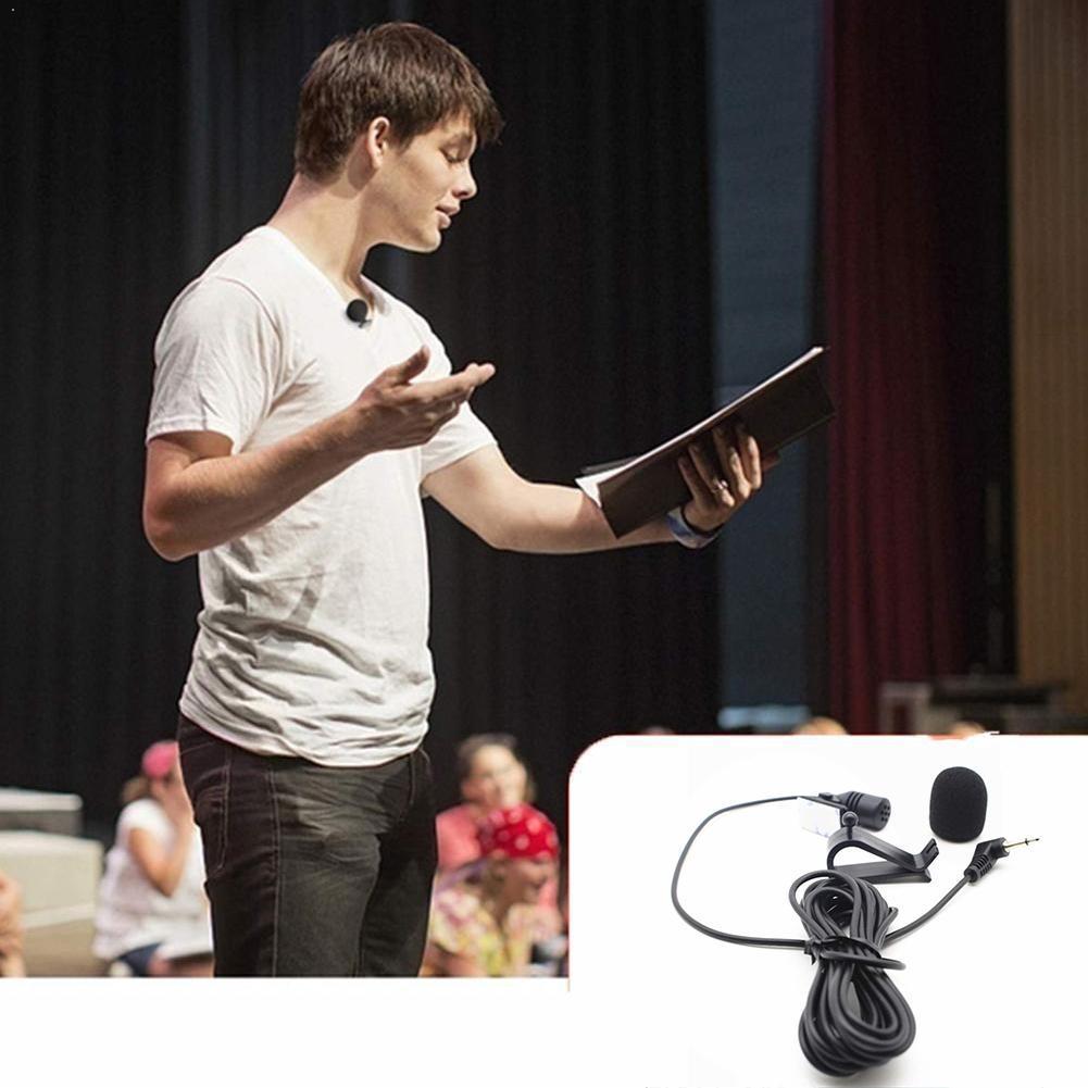 Profis Auto Audio- Mikrofon 3,5mm Jack Stecker Stereo Mini Externe Mic Mikrofon Kabel Für Auto 3m DVD Radio lange F3V8