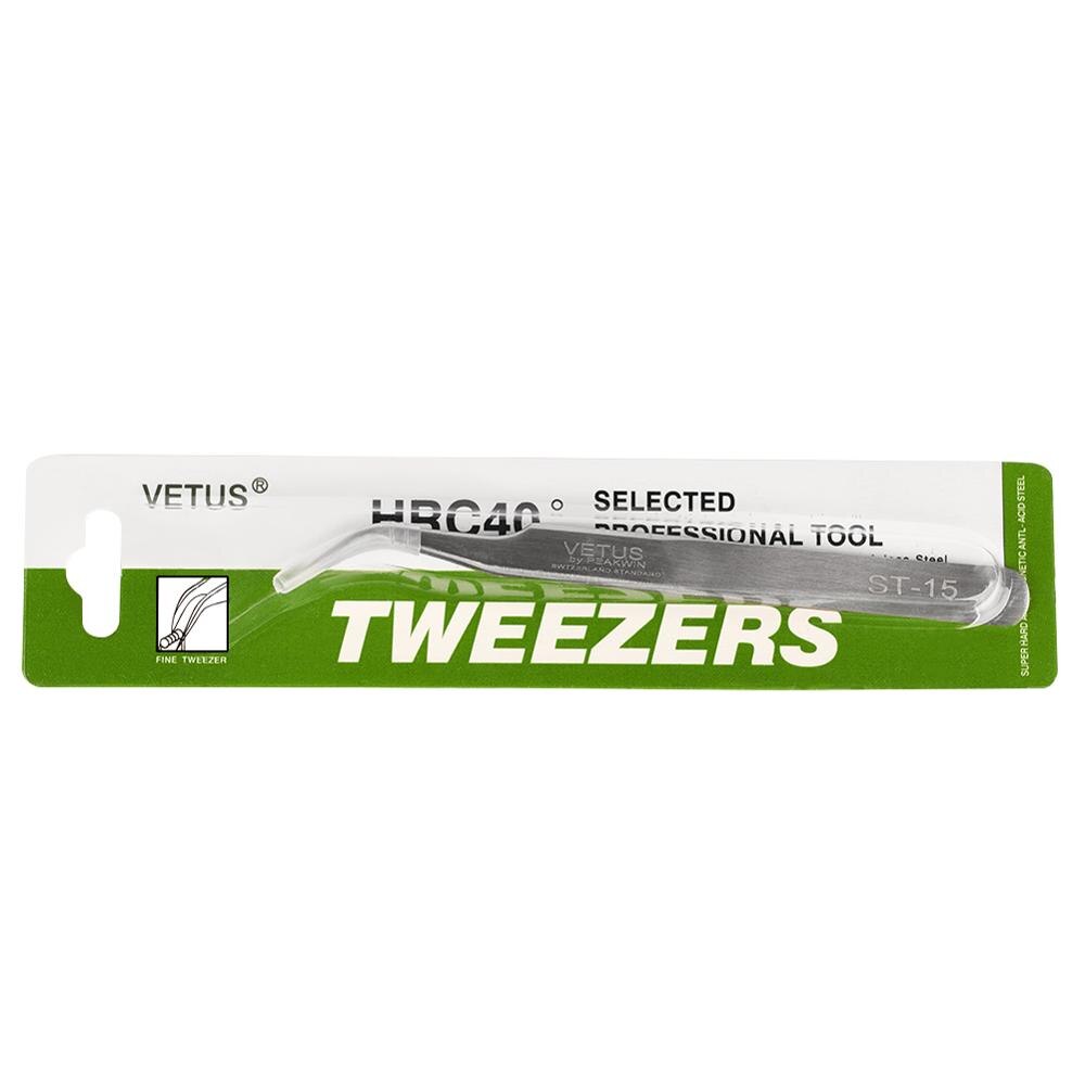 1 stücke Edelstahl Wimpern Pinzette Professionelle Für Wimpern Verlängerung Anti-statische Wimpern Pinzette machen-hoch verlängerung pincet