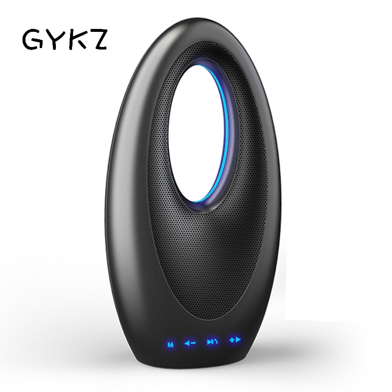 GYKZ Segel Bluetooth Lautsprecher Tragbare Subwoofer Drahtlose Lautsprecher Mit Blau Farbige Lichter Bass Gummi Lautsprecher Kasten