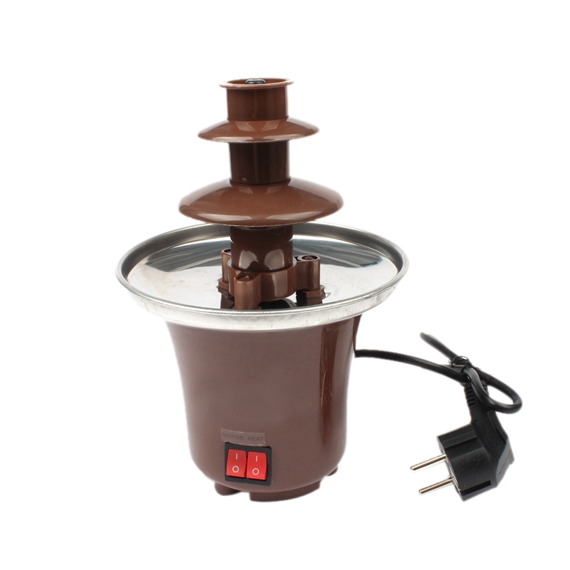 Eu Stecker Mini Schokolade Fondue, Elektrische Edelstahl Fondue Topf Schokolade Schmelzen Maschine Tauch Nachtisch Obst Butter Che