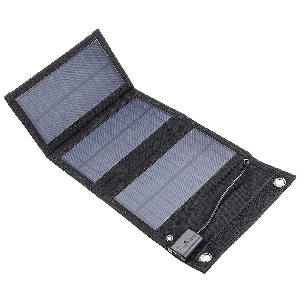 15W Faltbare Solar- Tafel Ladegerät Usb Tragbare Solar- Batterie Pack Camping Und Wandern Solar- Ladung Gerät Batterie Ladegerät