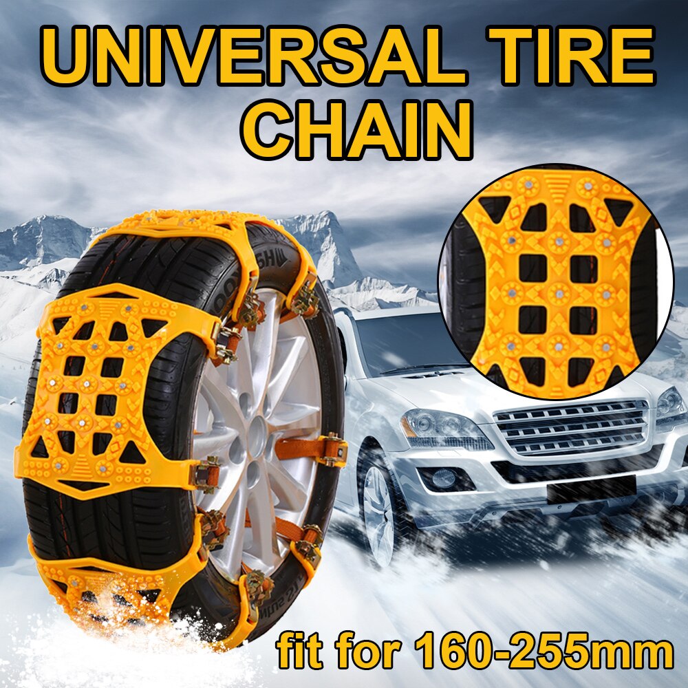 Universal- TPU Schnee Kette Streifen Schleudern Kette 1PC Allgemeine Fahrzeug Typ Anti-Schleudern Reifen Kette