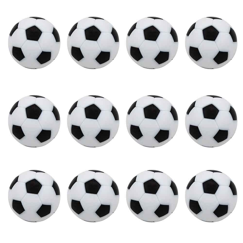 12 stücke drinnen Spiel Sport Aktivität Dauerhafte Ersatz Ball Für freundlicher Runde Mini FußBall Zubehör ABS Tabelle FußBall einstellen