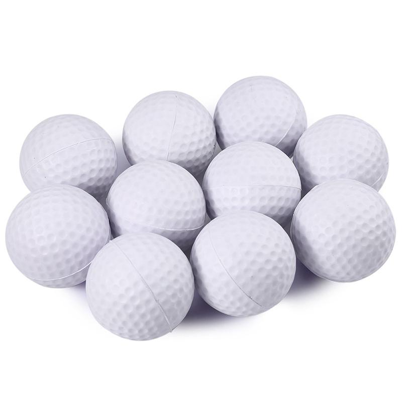 1 stücke Golf PU Ball drinnen Und draussen ÜSpund Golf Ball PU Schaum Ball Schwamm Zubehör Ball Weiß Ball PU spielzeug Ball W7A5