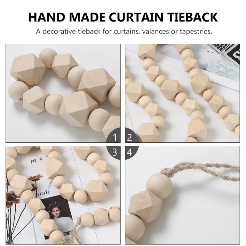 nordisch Handgemachte Hanf Seil Vorhang Riemen Original Holz Korn Krawatte Zurück handgefertigt Hanf Tieback nordisch Stil Vorhang Riemen Seile