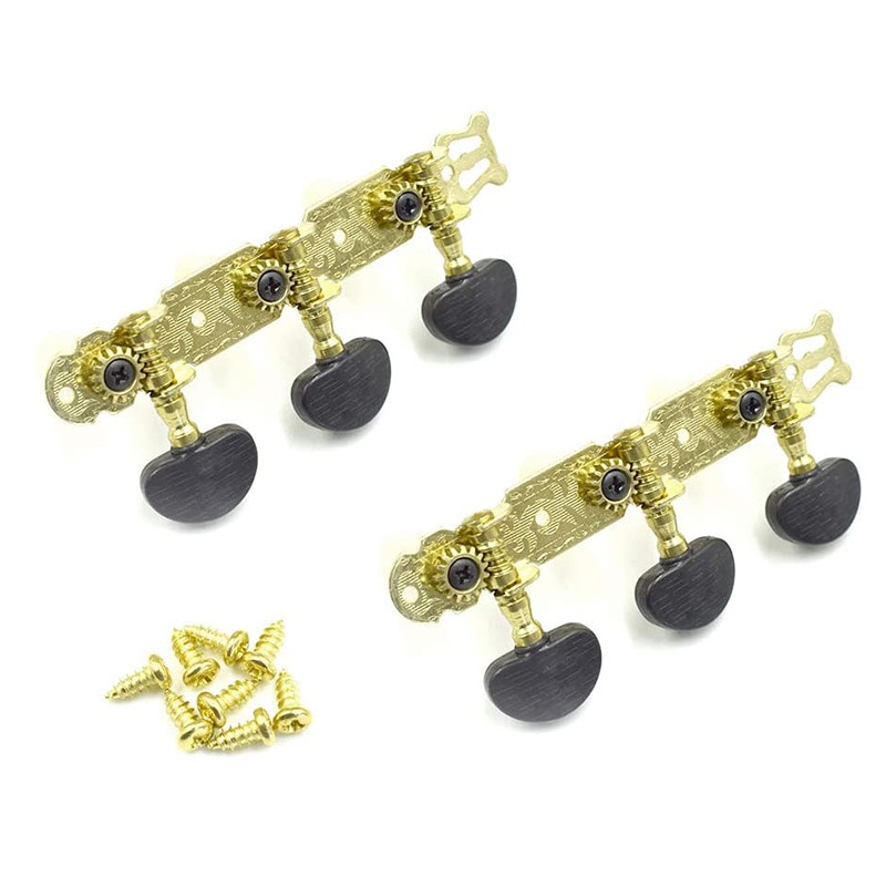 3L3R Gitarre stimmen Schlüssel Tuner Maschine Kopf 6 Schnur Gold Überzogene Single See stimmen Heringe für Klassische Akustische Planke Gitarre