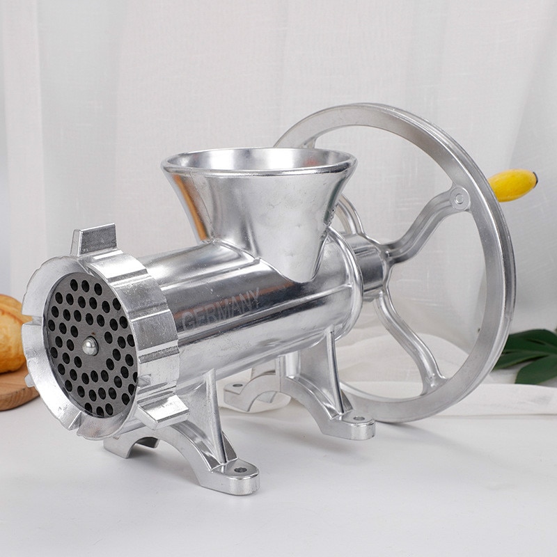 12 # Handkurbel Fleischwolf Schneidemaschine Manuelle Wurst Füller Füllstoff Maschine Fleischwolf Aluminium Legierung Nudel Cutter murmeln Müller Zerhacker