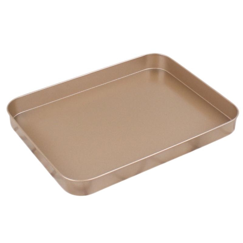 10 zoll Ofen Toast Kasten Kohlenstoff Stahl Kuchen Backen Pfanne nicht Stock Brot Backblech Haushalt Backformen für Heimat Küche (golden)