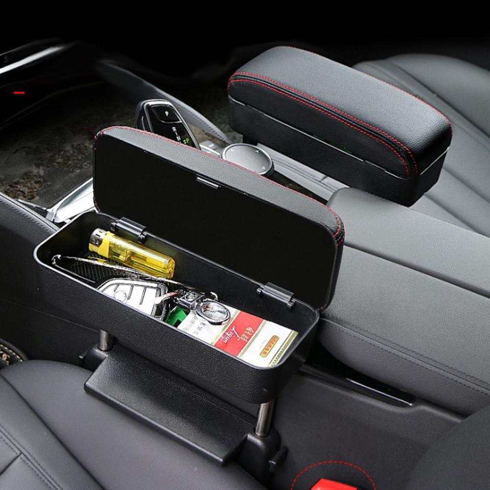 Universal- Auto Armlehne Lagerung Kasten Einstellbar Auto Center Konsole Arm Rest Auto Styling Auto Sitz Lücke Organizer Unterstützung Arm Kasten