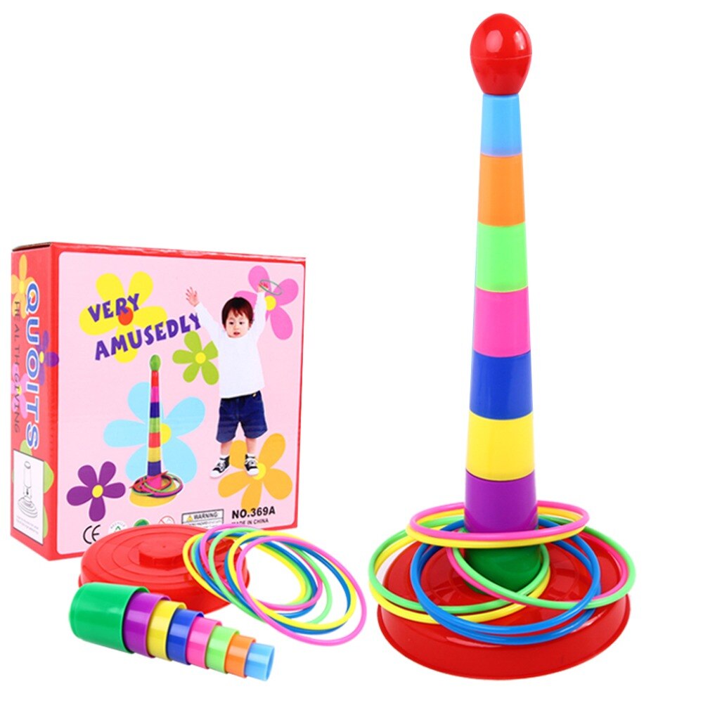 Kunststoff Werfen Ringe Montieren Haufen Ziel Werfen Karneval Hinterhof Park Spiele freundlicher Intelligenz Entwicklung Pädagogisches ÜSpund