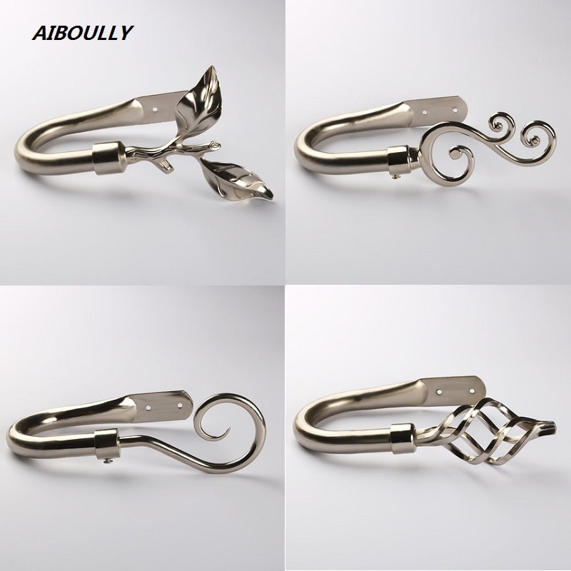 AIBOULLY 1 Paar Vorhang Halfter Wohnzimmer Vorhang halte zurück Vorhänge Dekoration Zubehör Tieback Blätter Vorhang Haken