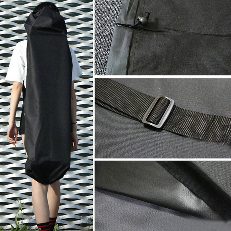 120Cm Lange Skateboard Tasche Oxford Tuch Skateboard Tasche 46 Zoll Skateboard Tragetasche Schulter Reise Longboard Rucksack vier