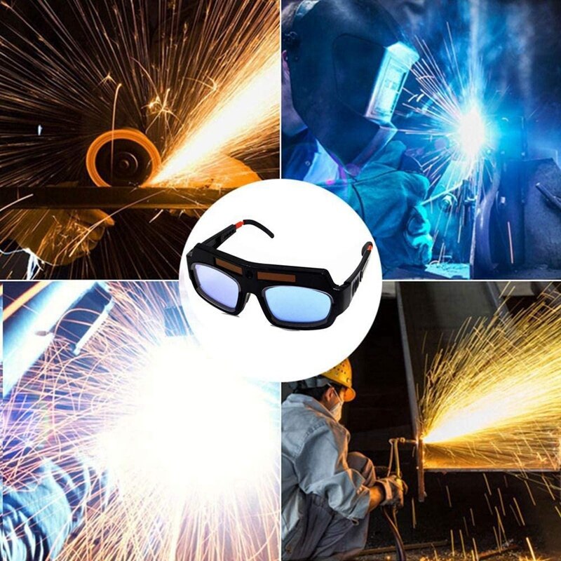 Solar- angetrieben Auto Verdunkelung Schweißen Maske Helm Brille Schweißer Gläser Bogen Anti-Schock Objektiv mit Lagerung fallen