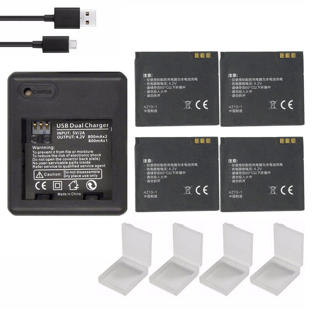 für xiaomi yi batterie 1010 mAh xiaoyi batterien + xiaoyi Dual ladegerät Für xiaomi batterie Aktion kamera xiaoyi yi