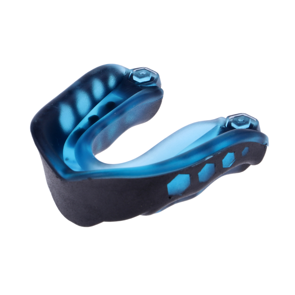 2X Erwachsene Boxen Mund Schutz Taekwondo MMA Zähne Schutz Mundstück &Ampere; fallen