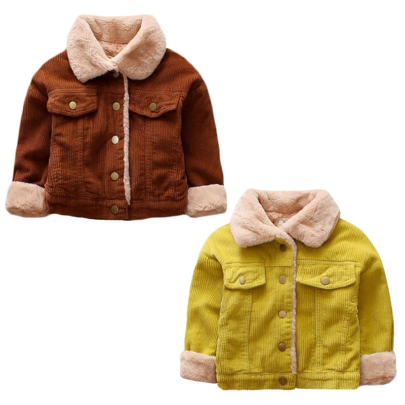 freundlicher Warme Samt Mäntel Herbst Winter Baby Mädchen Jacke Jungen Mantel Jacke freundlicher Mädchen Oberbekleidung Mädchen Kleidung