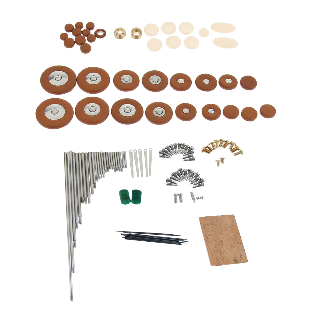 Saxophon Sax Reparatur Teile Schrauben Quellen Leder Pads für Sopran Saxophon Zubehör