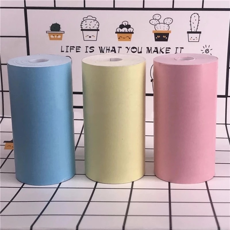 10 rolle selbst-Klebstoff druck papier für 10 jahre ohne verblassen kann eingefügt werden mit thermische papier für Paperang p1 P2 A6 PeriPage