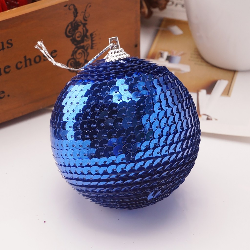 8cm Weihnachten Ball Strass funkeln Weihnachten Baum Ornamente Hängen Weihnachten Heimat Dekorationen Dekor Weihnachten Baum Ornament
