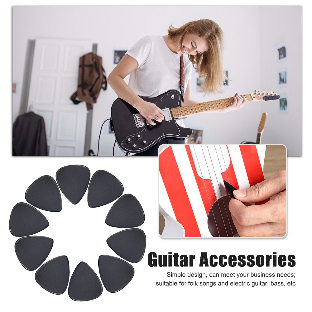Praktische Elektrische Gitarre wählt 0,46mm Zelluloid Ukulele Gitarre Bass Starke Plektrum Saiten Instrumente Zubehör
