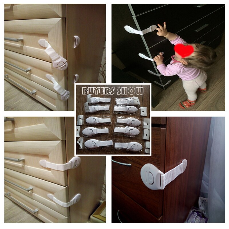 10 teile/los Schublade Tür Schrank Schrank Wc Sicherheit sperren für Baby freundlicher Sicherheit Pflege Schlösser Schutz von freundlicher Baby Pflege