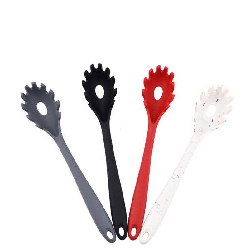 Silikon Pasta Scoop Spaghetti Löffel Sieb Wärme-Beständig Nudeln Ablauf Küche Werkzeug Geschirr Zubehör
