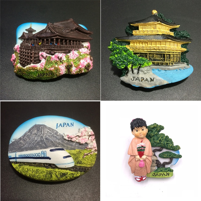 Japan Landschaft Fujiyama Kühlschrank Magnet Küche Wohnkultur Harz Tokio Japanischen Kimono Kühlschrank aufkleber magneten Souvenirs C3