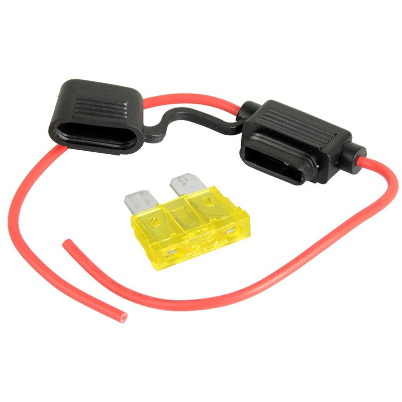 Mittel Sicherung Halfter 20A 14 AWG Auto Mittel Sicherung Wasserdichte in-Linie-Auto Standard Klinge Typ Sicherung Halfter Auto professionelle Teile Werkzeug