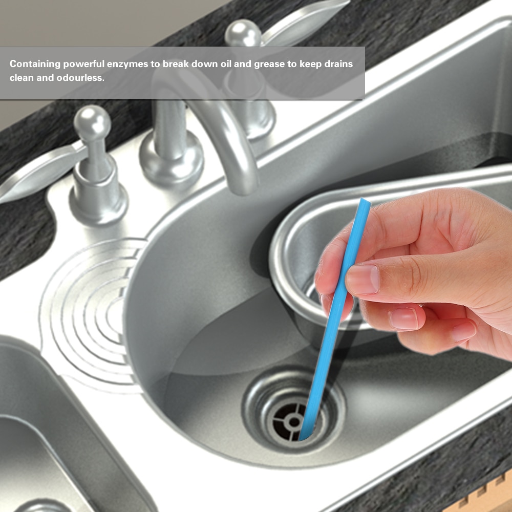 12 teile/satz Sani Stöcke Pipeline Badewanne Reinigung Stock Kanalisation Wc Reinigung Stock Deodorant Für Küche Eitelkeit Badewanne Waschbecken