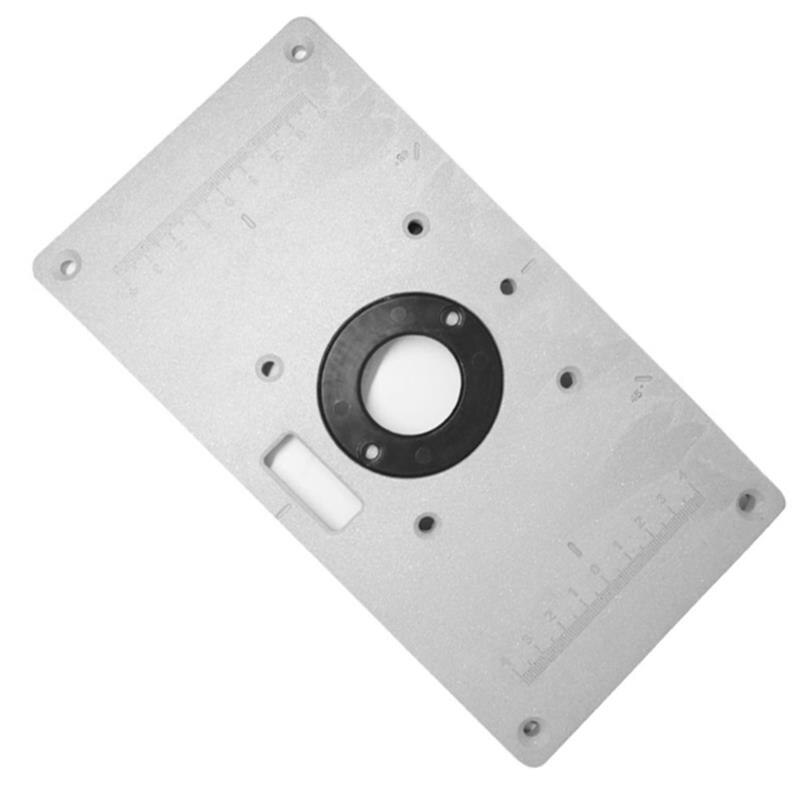 6Stck einstellen Aluminium Router Tisch Einfügung Platte Ringe Schrauben Für Holzbearbeitung Fräsen Tabelle Platte Bänke Router Tisch platte