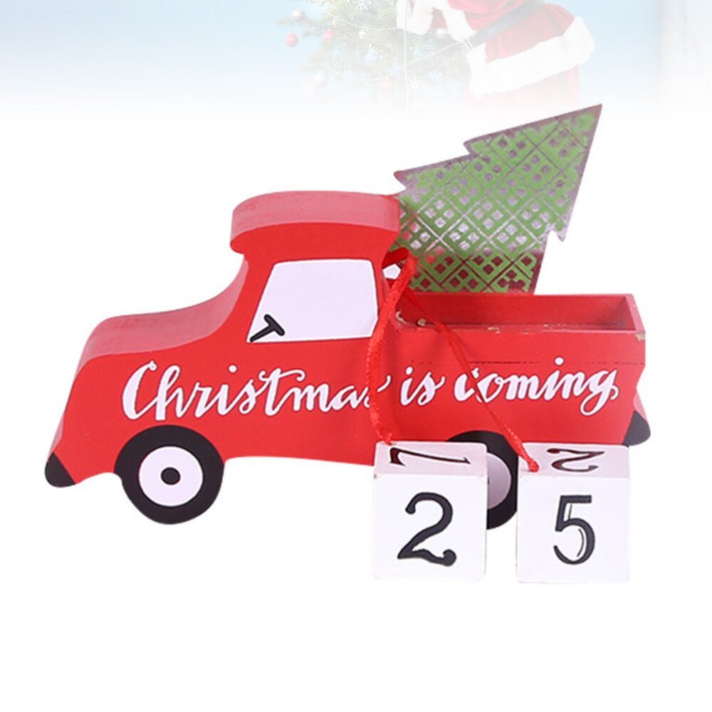 1pc Holz Kalender Jahrgang Dekor Block Kalender Schreibtisch Kalender für Tisch Dekoration