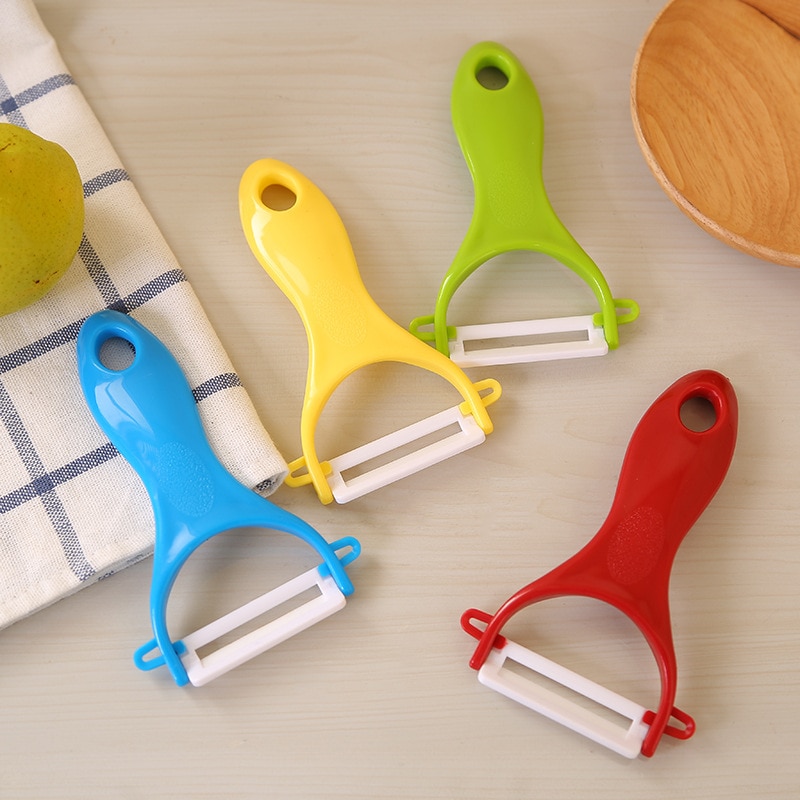 1pc Kreative Keramik Gemüse Obst Schäler Cutter Scharf Besteck Schäler Gemüse Cutter Kochen Küche Zubehör Spielereien